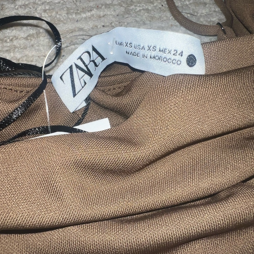 Brown zara dress